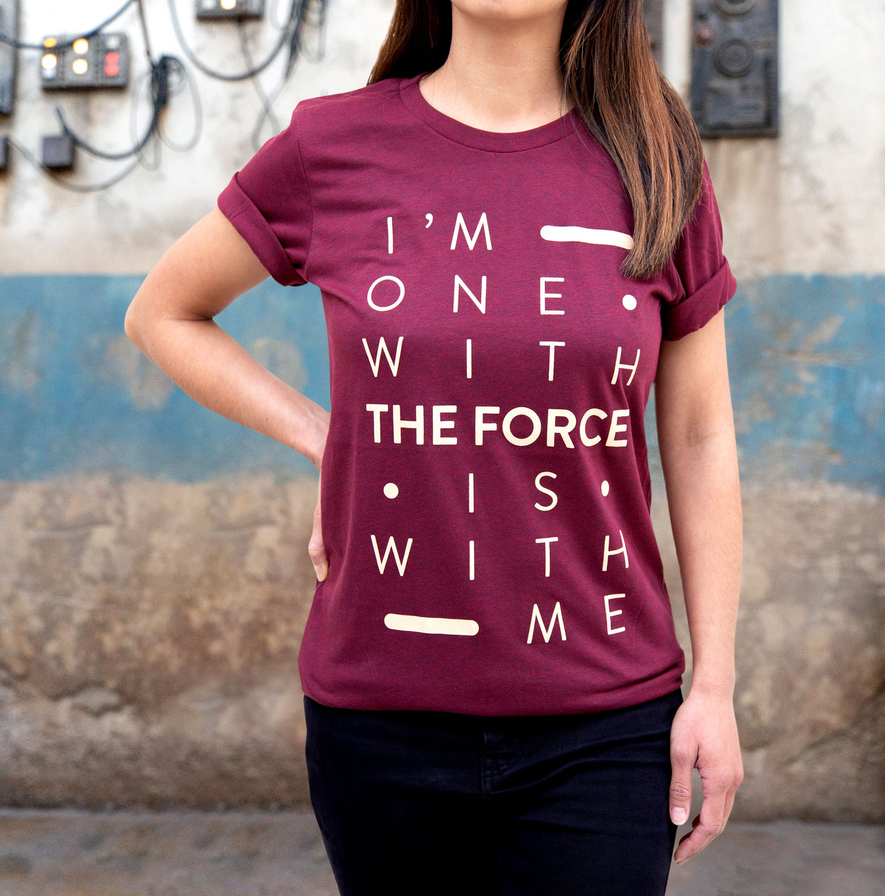 THE FORCE | Tee | Heather Cardinal